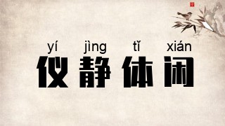 仪静体闲