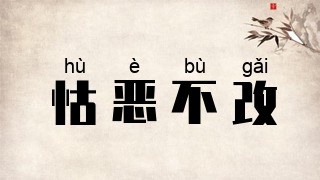 怙恶不改