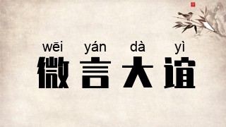 微言大谊