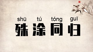 殊涂同归