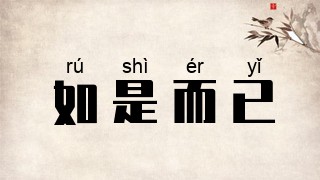 如是而已