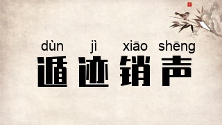 遁迹销声