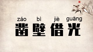 凿壁借光