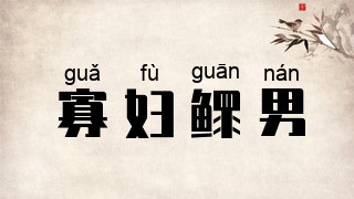 寡妇鳏男