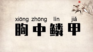 胸中鳞甲