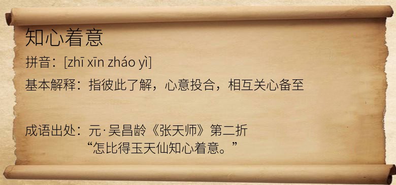 知心着意