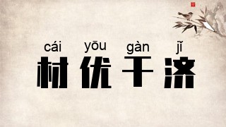 材优干济