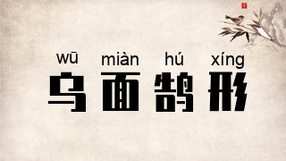乌面鹄形