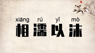 相濡以沫