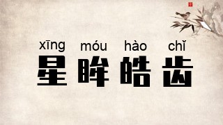 星眸皓齿