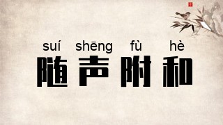 随声附和