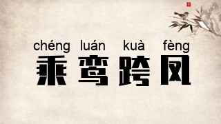 乘鸾跨凤