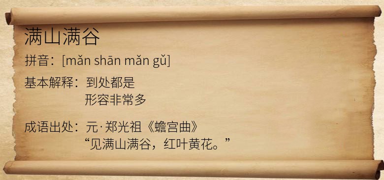 满山满谷