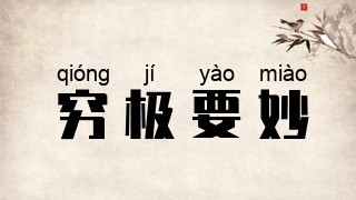 穷极要妙