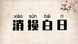 消损白日