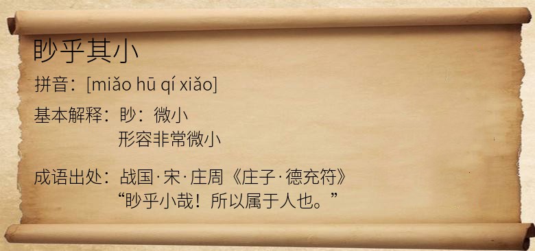眇乎其小