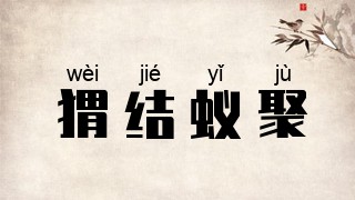 猬结蚁聚