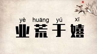 业荒于嬉