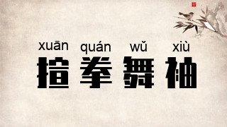 揎拳舞袖