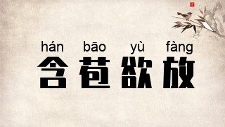 含苞欲放