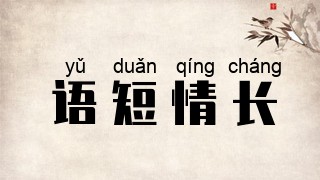 语短情长