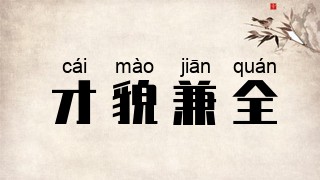 才貌兼全