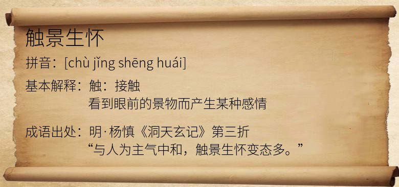 触景生怀