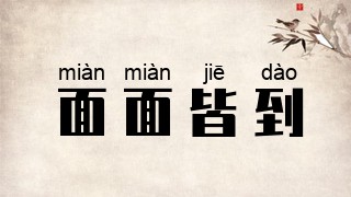 面面皆到