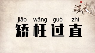 矫枉过直
