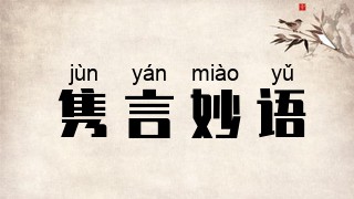 隽言妙语