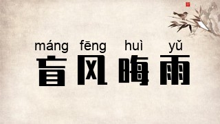 盲风晦雨