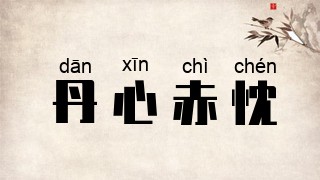 丹心赤忱