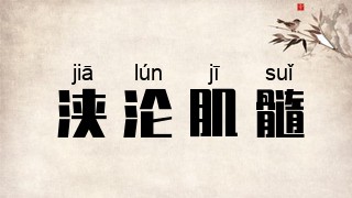 浃沦肌髓