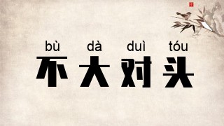 不大对头