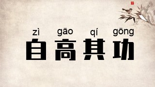 自高其功