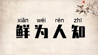 鲜为人知