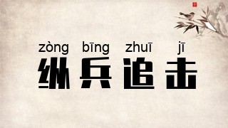 纵兵追击