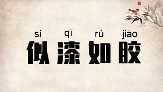 似漆如胶