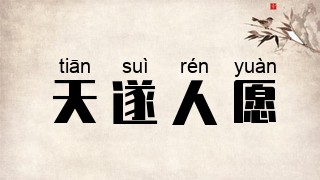 天遂人愿
