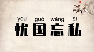 忧国忘私