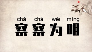 察察为明