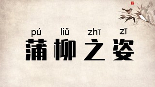 蒲柳之姿