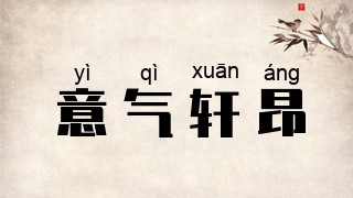 意气轩昂
