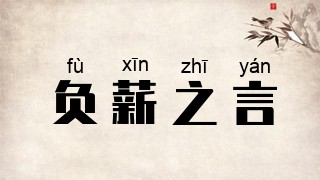 负薪之言