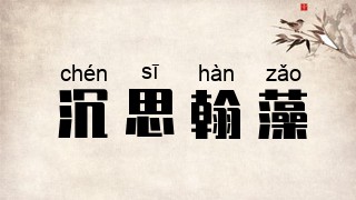 沉思翰藻