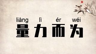 量力而为