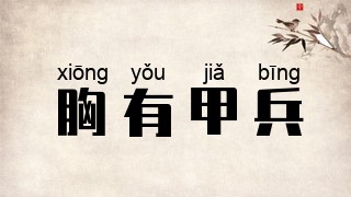 胸有甲兵