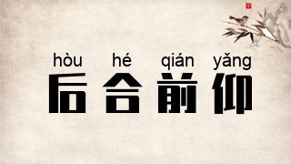 后合前仰