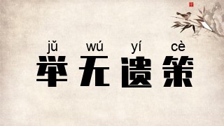 举无遗策