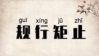 规行矩止